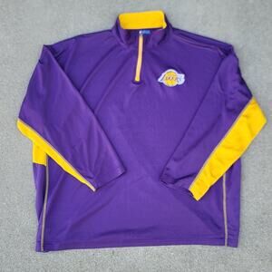NBA Los Angeles Lakers Basketball Warmup 1/4 Zip Jacket